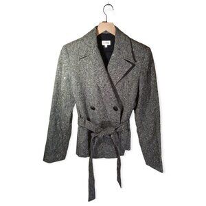 𝅺neiman Marcus Wool Double Breasted Pea Coat Size 10